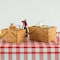 Vintiquewise Woodchip Picnic Storage Basket with Cover and Movable Handles, PK 2 QI004013.2 - alternate 7